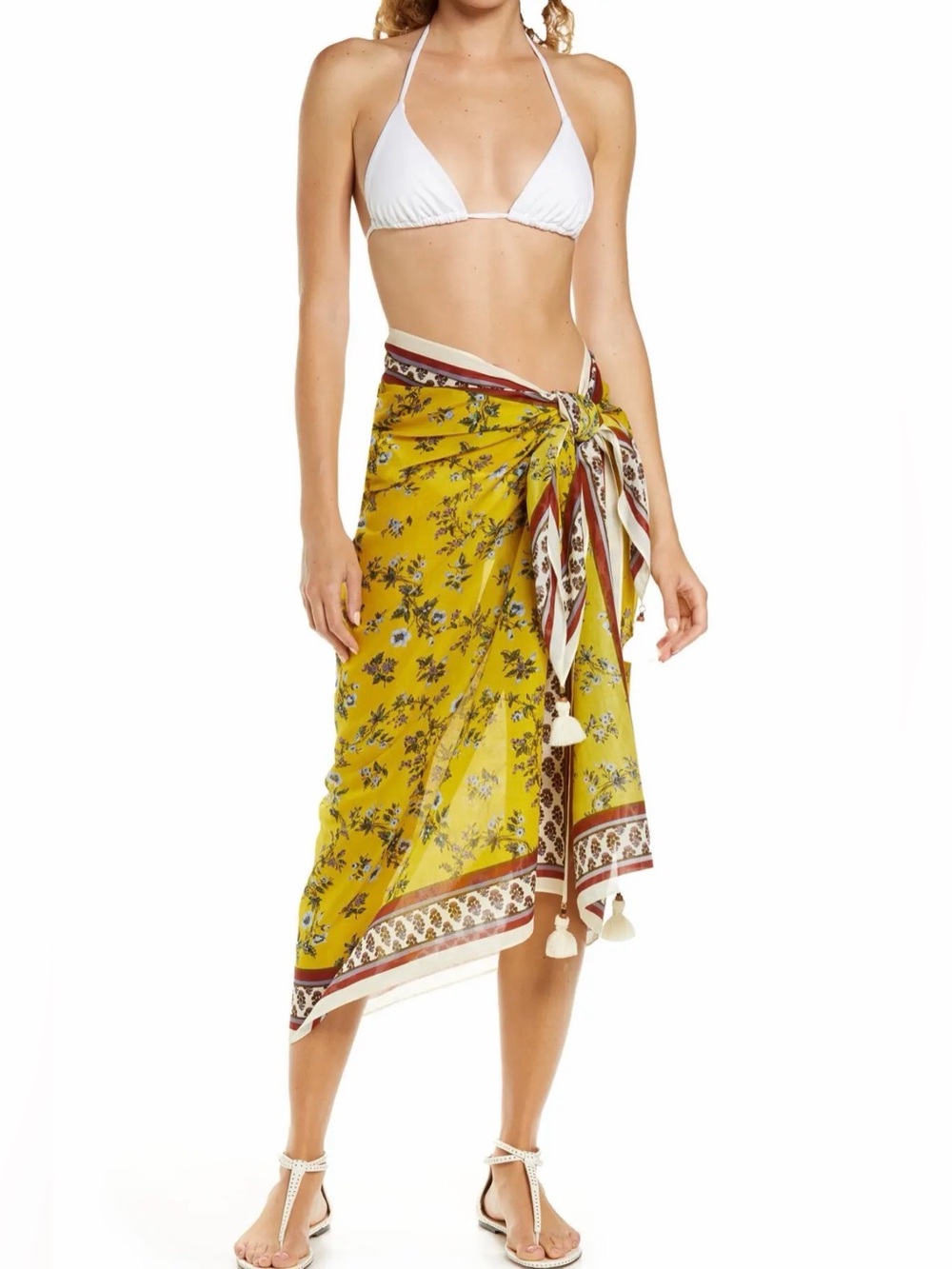 TORY BURCH Print Cotton Pareo NWT OS